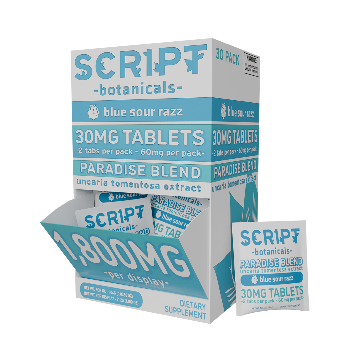 Script Botanical 30mg 2 Pack - Blue Sour Razz