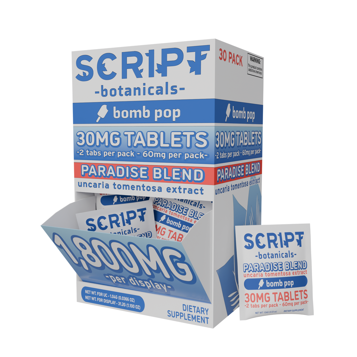 Script Botanical 30mg 2 Pack - Bomb Pop