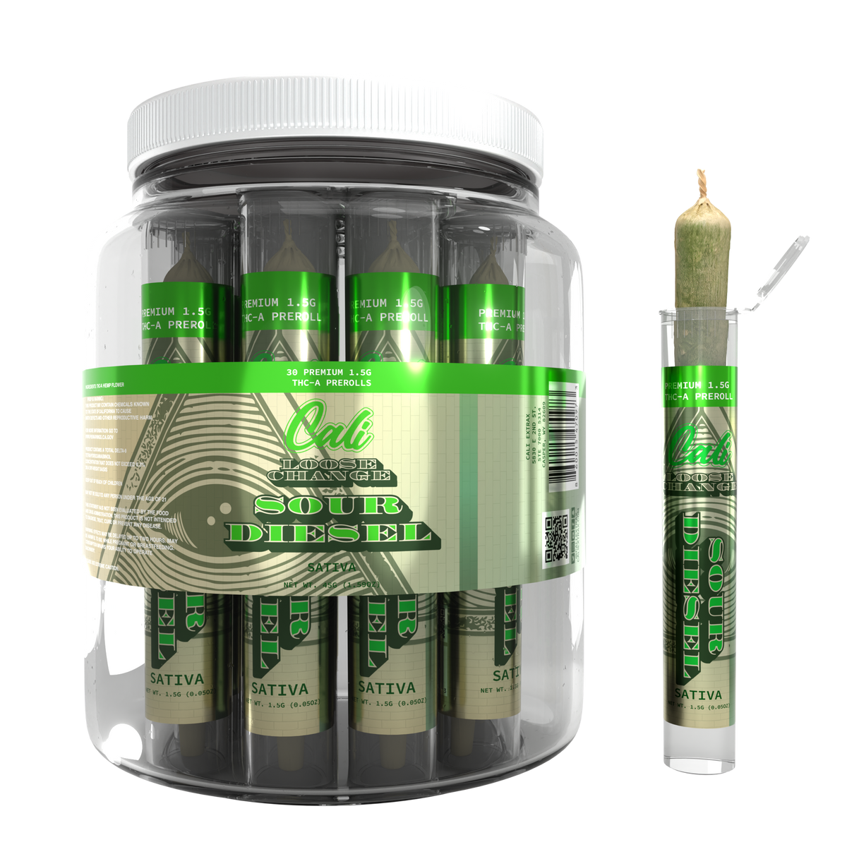 Loose Change - 1.5G Pre Roll - Sour Diesel (30-Pack)