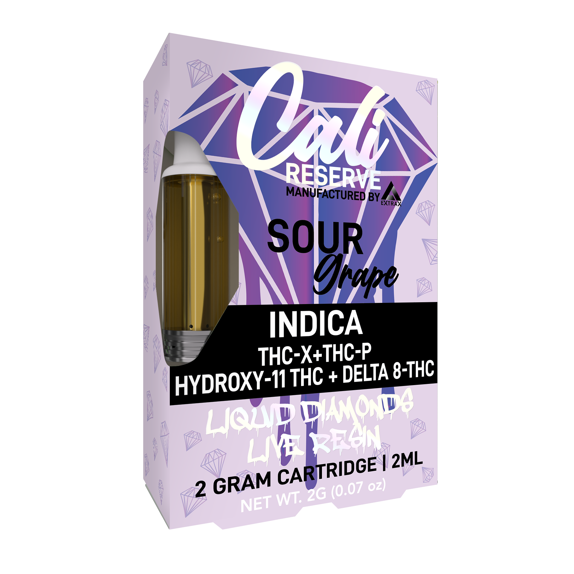 Sour Grape Liquid Diamond Cartridge 2G – Cali Reserve