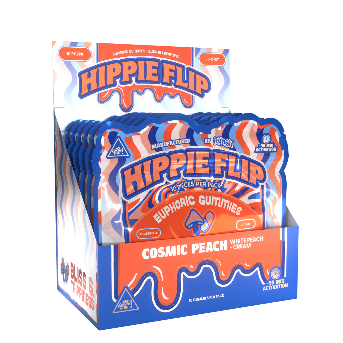 Hippie Flip - 10ct Gummy - Cosmic Peach