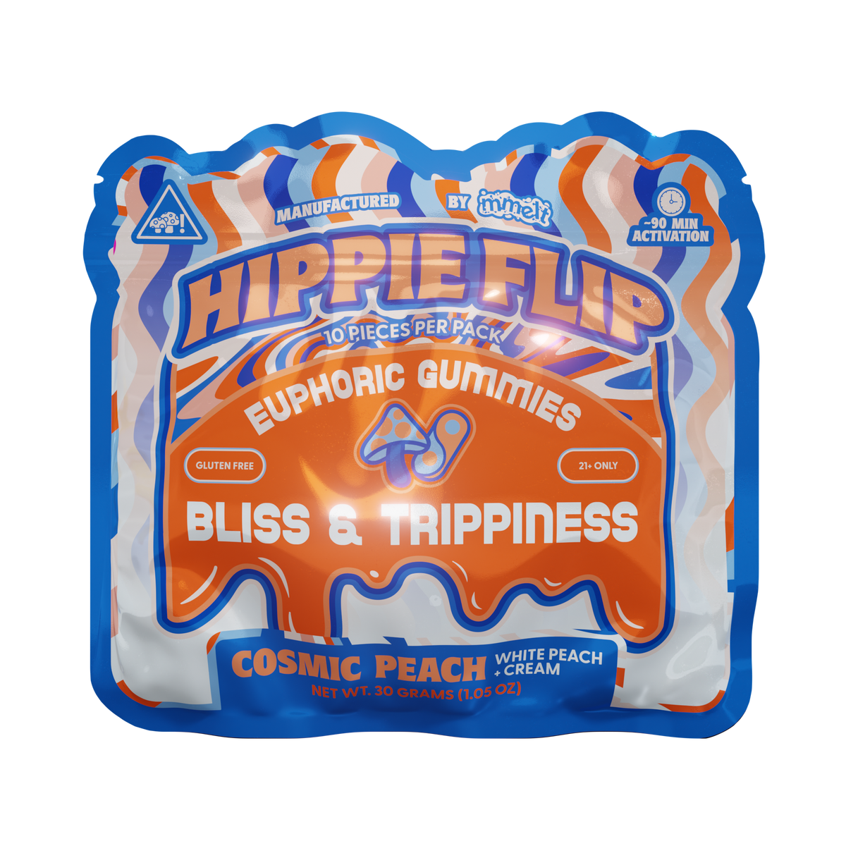Hippie Flip - 10ct Gummy - Cosmic Peach