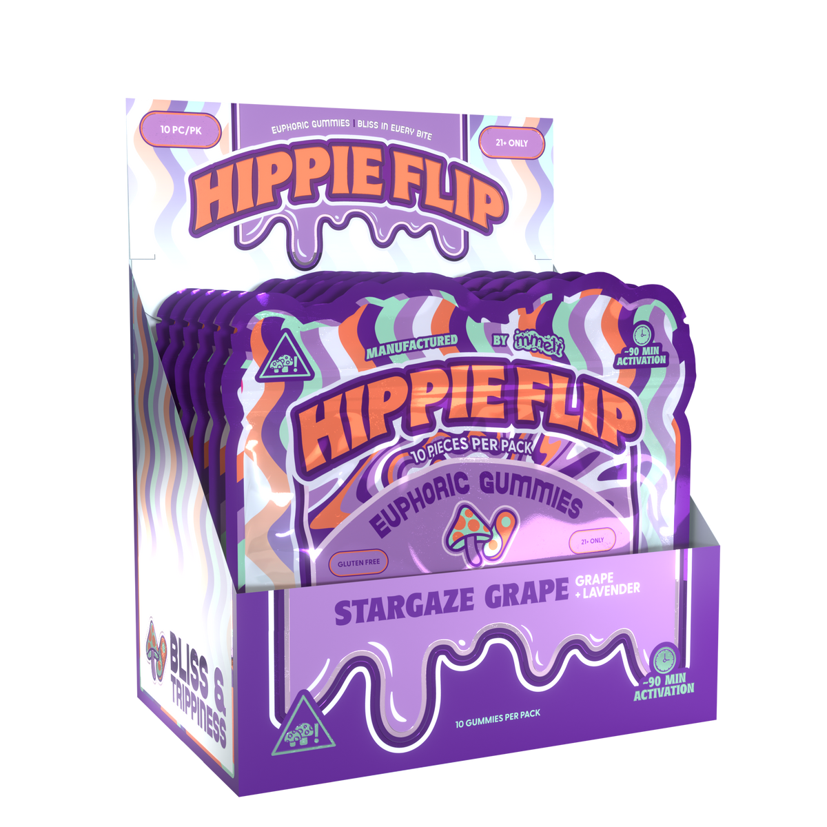 Hippie Flip - 10ct Gummy - Stargaze Grape
