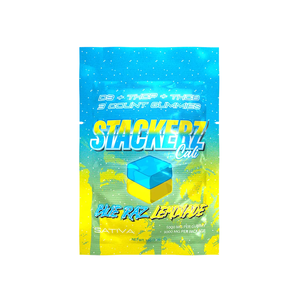 Blue Razz / Lemonade – Stackerz 3 Pack Gummies