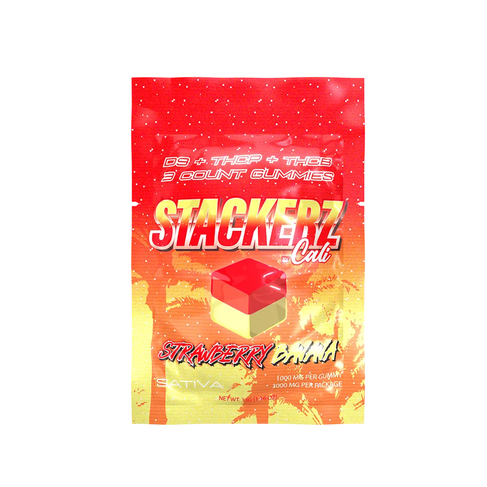 Strawberry / Banana – Stackerz 3 Pack Gummies