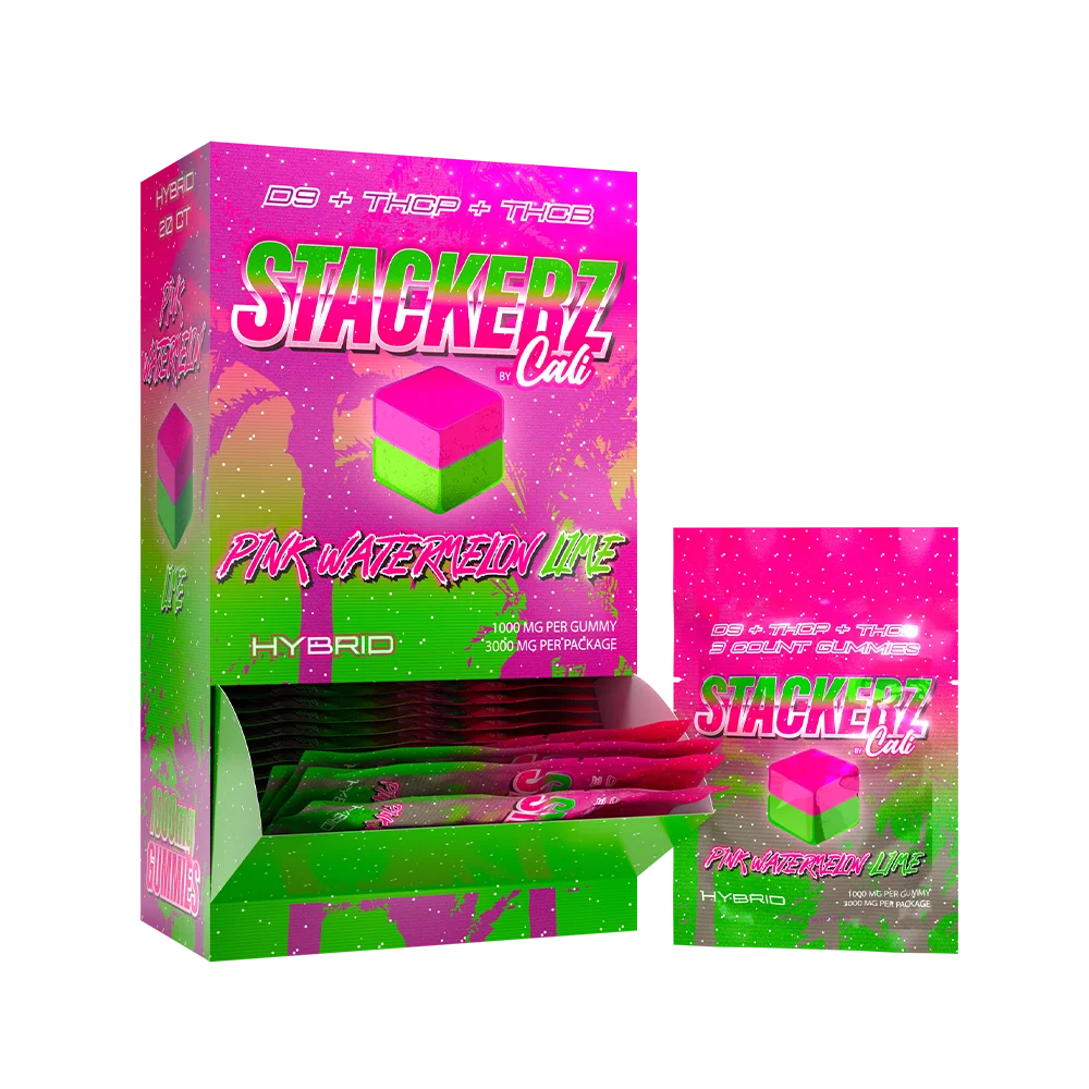 Pink Watermelon / Lime Stackerz Gummies Party Packs – 20ct