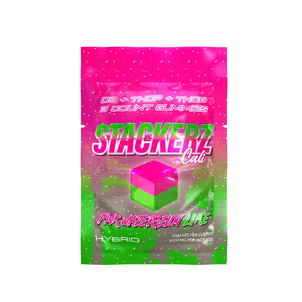 Pink Watermelon / Lime – Stackerz 3 Pack Gummies