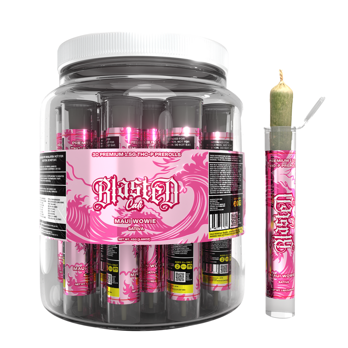 Blasted - 1.5G Pre Roll - Maui Wowie (30-Pack)