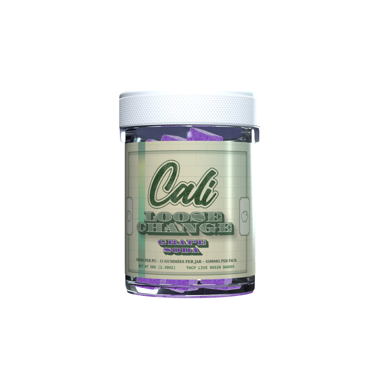 Grape Soda 4500mg 15 Ct Gummies – Loose Change