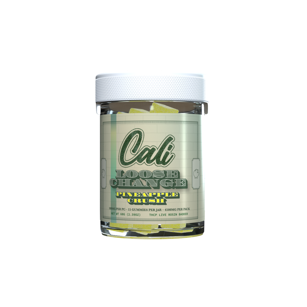 Pineapple Crush 4500mg 15 Ct Gummies – Loose Change