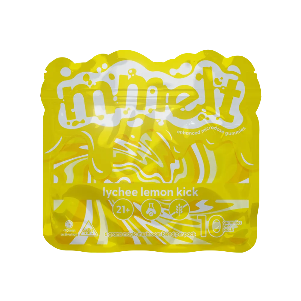 Lychee Lemon Kick – Mmelt Mushroom 10 Ct Gummies