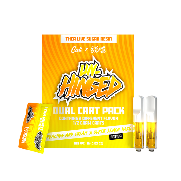 Peaches and Cream + Super Lemon Haze (Sativa) Dual Cart – Unhinged