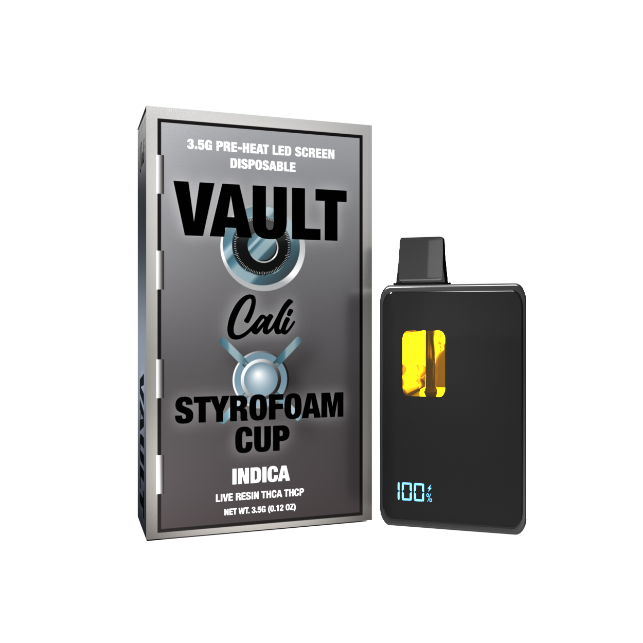 Styrofoam Cup THCA THCP Disposable 3.5 Gram – Vault