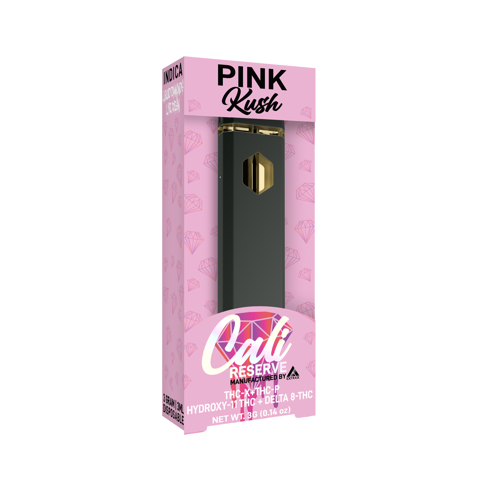 cali extrax - Pink Kush Disposable Liquid Diamond 3G - Cali Reserve