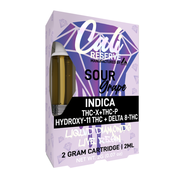cali extrax - Sour Grape Liquid Diamond Cartridge 2G - Cali Reserve