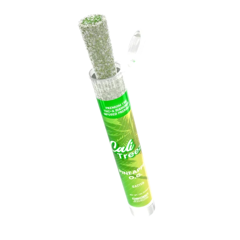 CALI TREEZ PINEAPPLE PREROLL OUT OF JAR 1 - Delta 8 | Cali Extrax