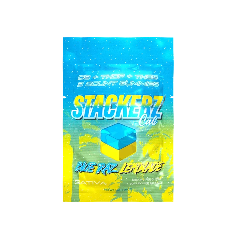 STACKERZ BLUE RAZ SINGLE RENDER - Delta 8 | Cali Extrax