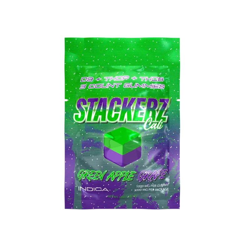 STACKERZ GREEN APPLE SINGLE RENDER - Delta 8 | Cali Extrax
