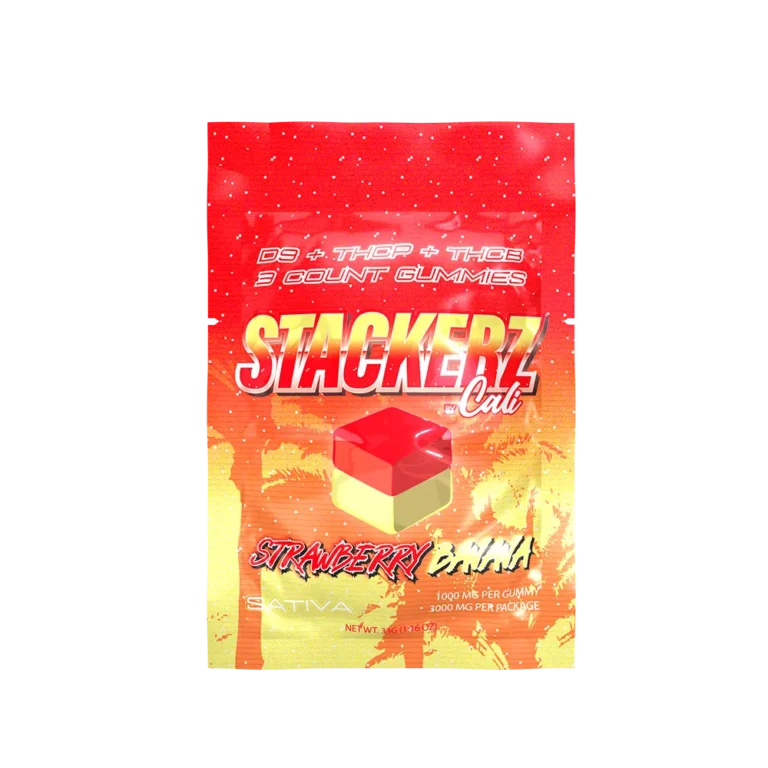 STACKERZ STRAWBERRY BANANA SINGLE RENDER - Delta 8 | Cali Extrax