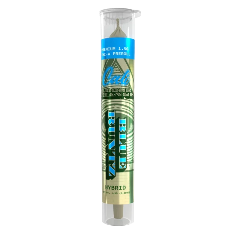 CALI LOOSECHANGE PREROLLS BLUE RUNTZ SINGLE RENDER - Delta 8 | Cali Extrax