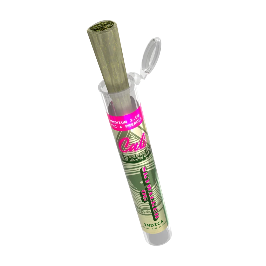 CALI LOOSECHANGE PREROLLS SKYWALKER OG SINGLE JOINT OUT OFJAR RENDER - Delta 8 | Cali Extrax
