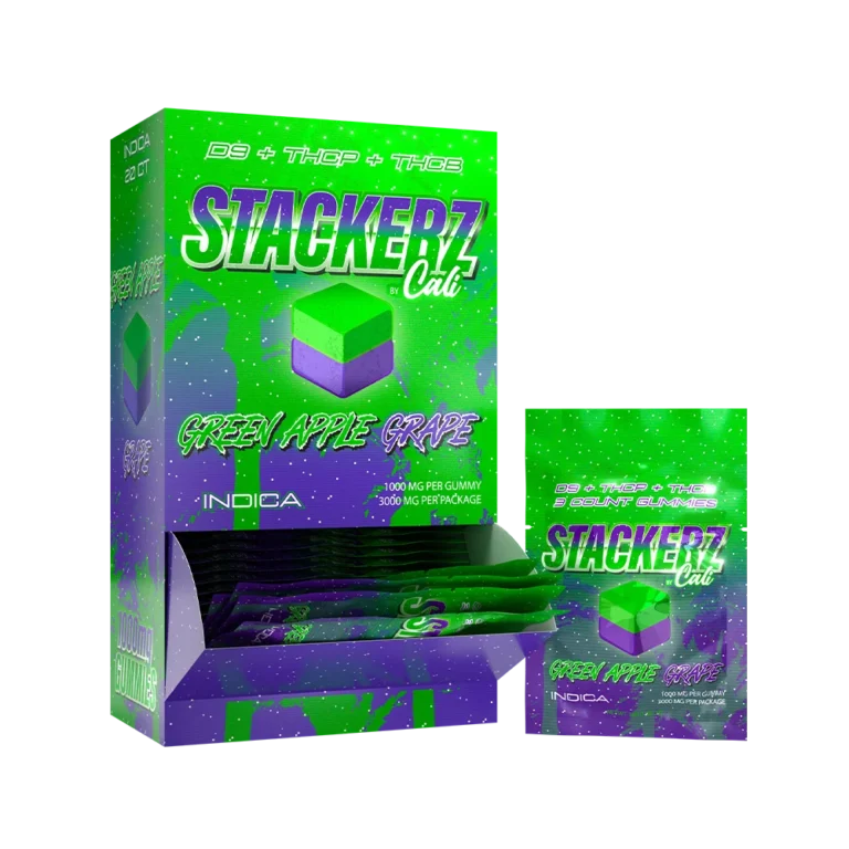 STACKERZ GREEN APPLE DISPLAY SINGLE RENDER - Delta 8 | Cali Extrax