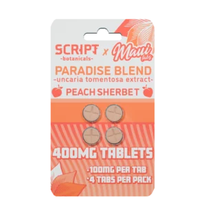 Peach Sherbet 4-Pack Tablets – SCRIP7 Botanicals
